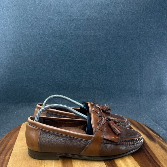 Florsheim Other - Florsheim Leather Tassel Loafer Two Tone Brown Men's Size 9D 30203